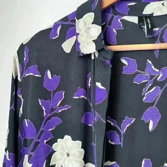 Vero Moda Women’s Floral Purple Black Bohemian
Ethereal Fairy Core Blouse Small - Picture 6 of 9